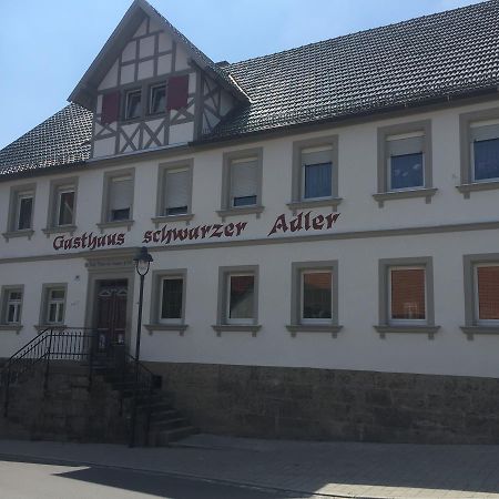 Landgasthof Zum Schwarzen Adler Markt Nordheim Buitenkant foto